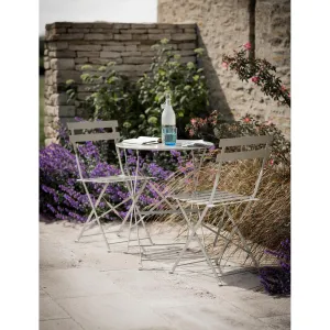 Rive Droite Bistro Set, Small in Clay - Steel | BACKORDER UNTIL MARCH 2025.