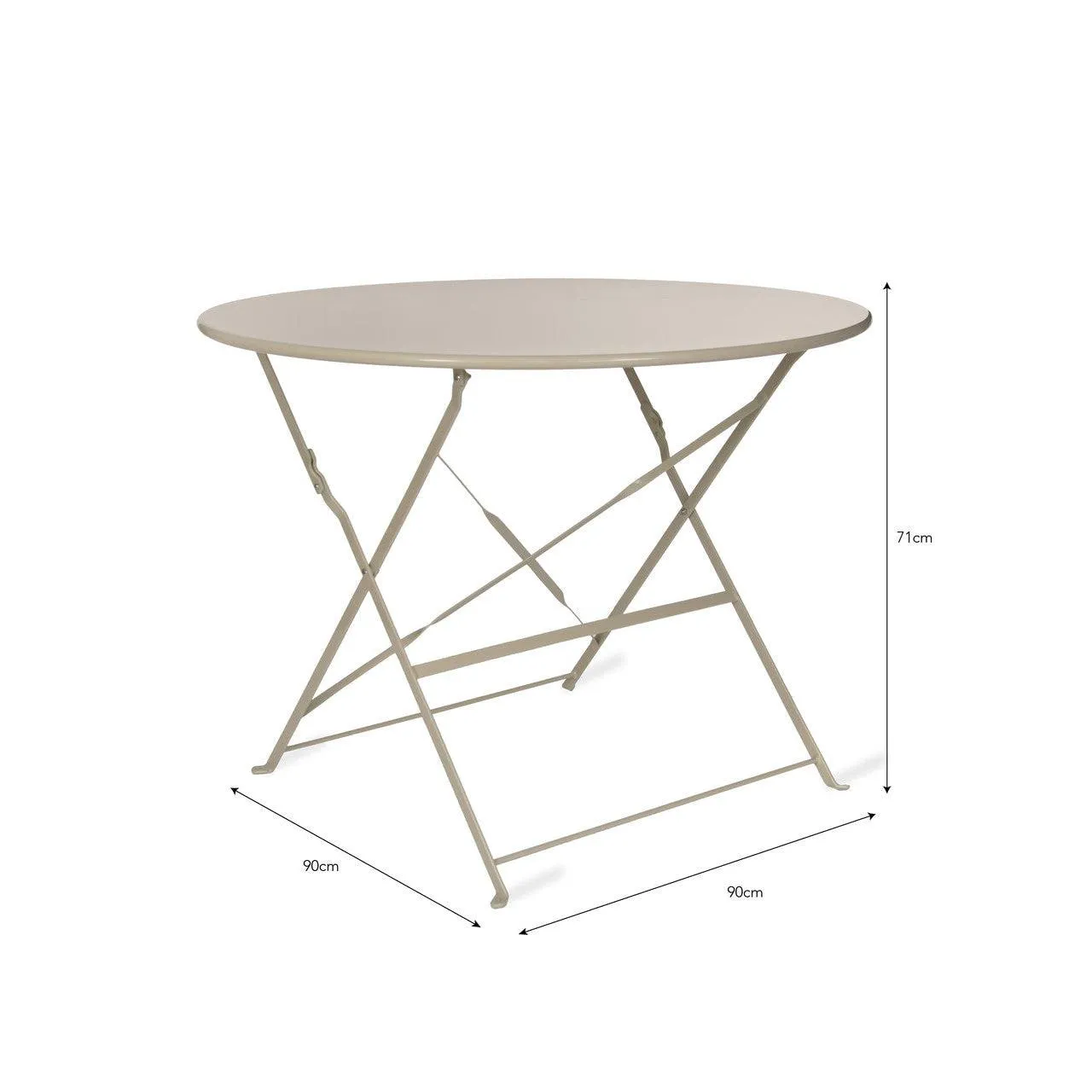 Rive Droite Bistro Table, Large in Chalk