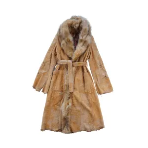 Robrik Shearling Fur Trim Coat - Women's 46