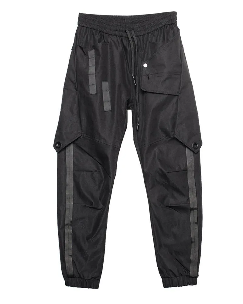 Samurai Functional Patchwork Black Cargo Pants