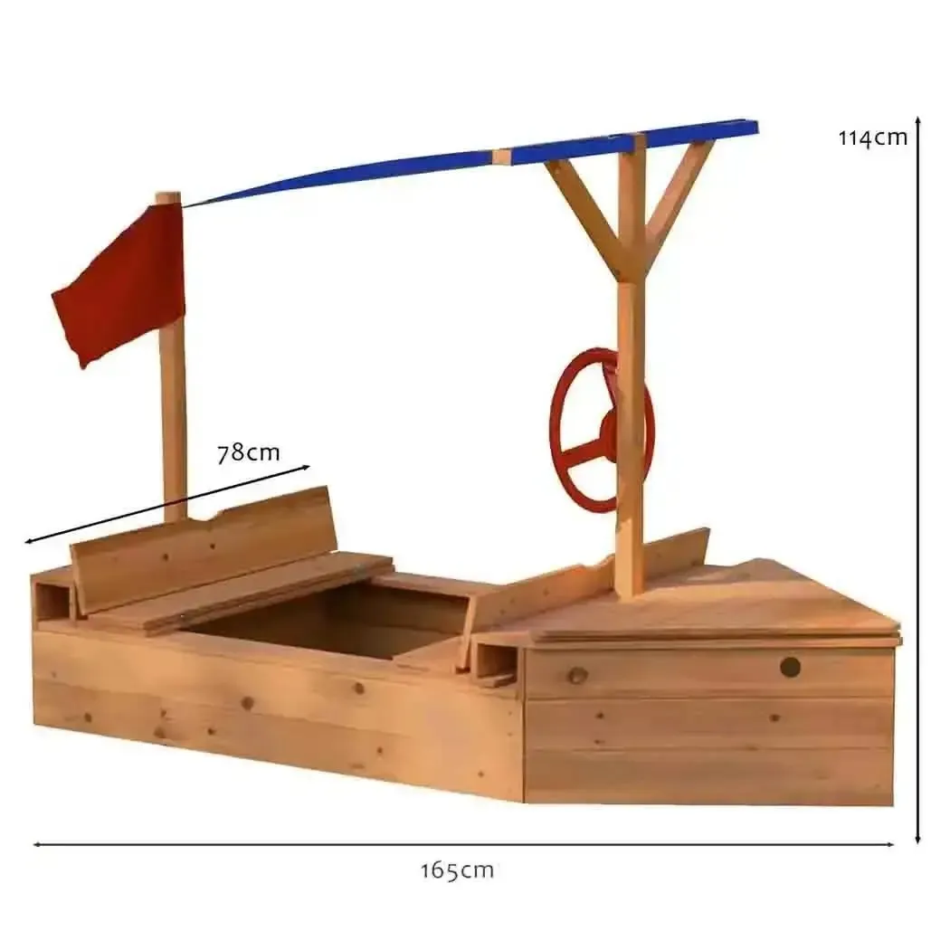 Sand Sailer - Boat Shaped Wooden Sandpit