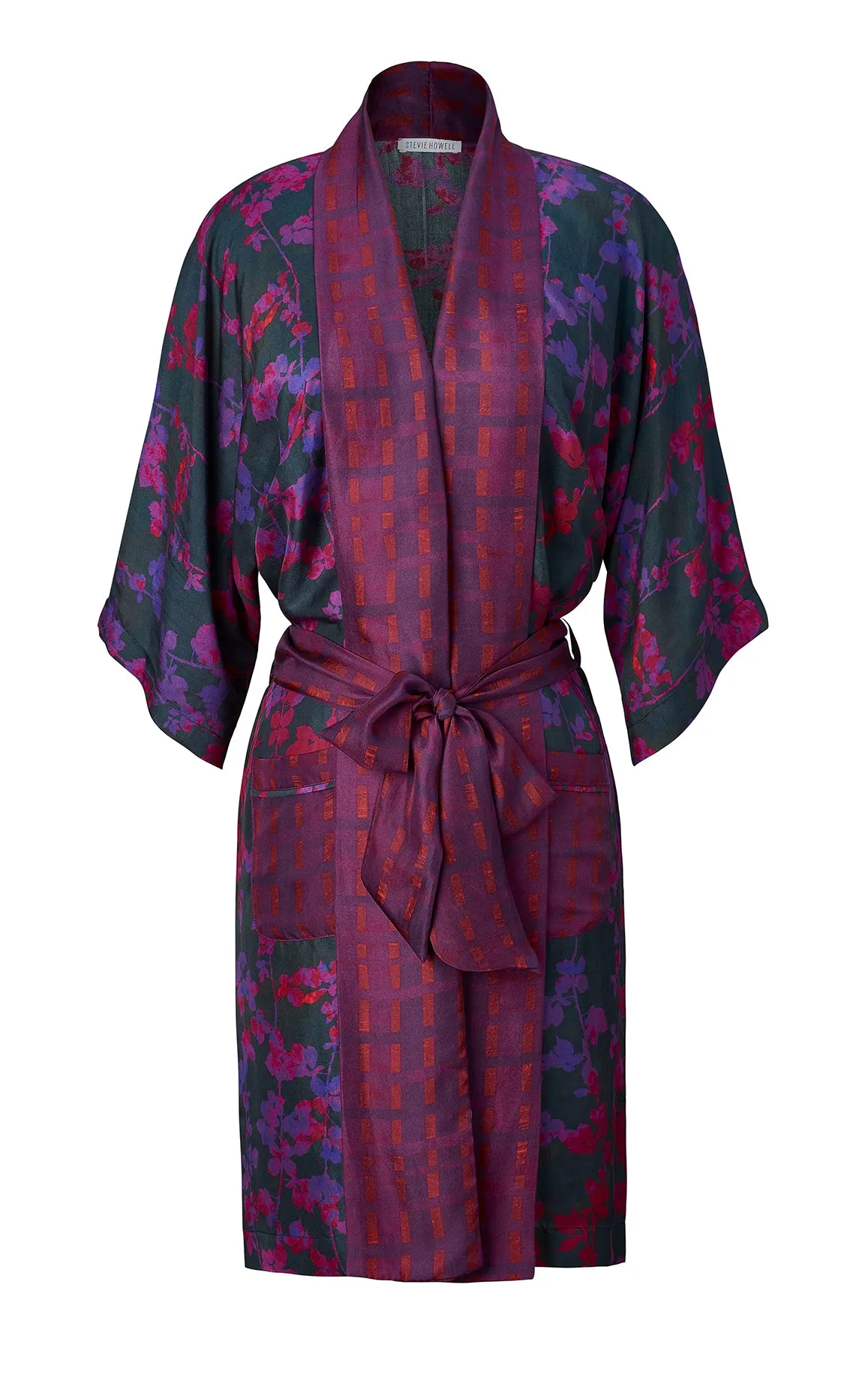 Silk Brambles Border Robe