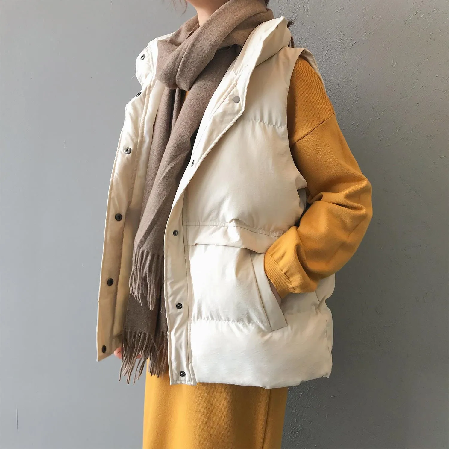 Sleeveless Vest Warm Down Cotton Padded Jacket