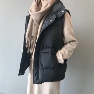 Sleeveless Vest Warm Down Cotton Padded Jacket