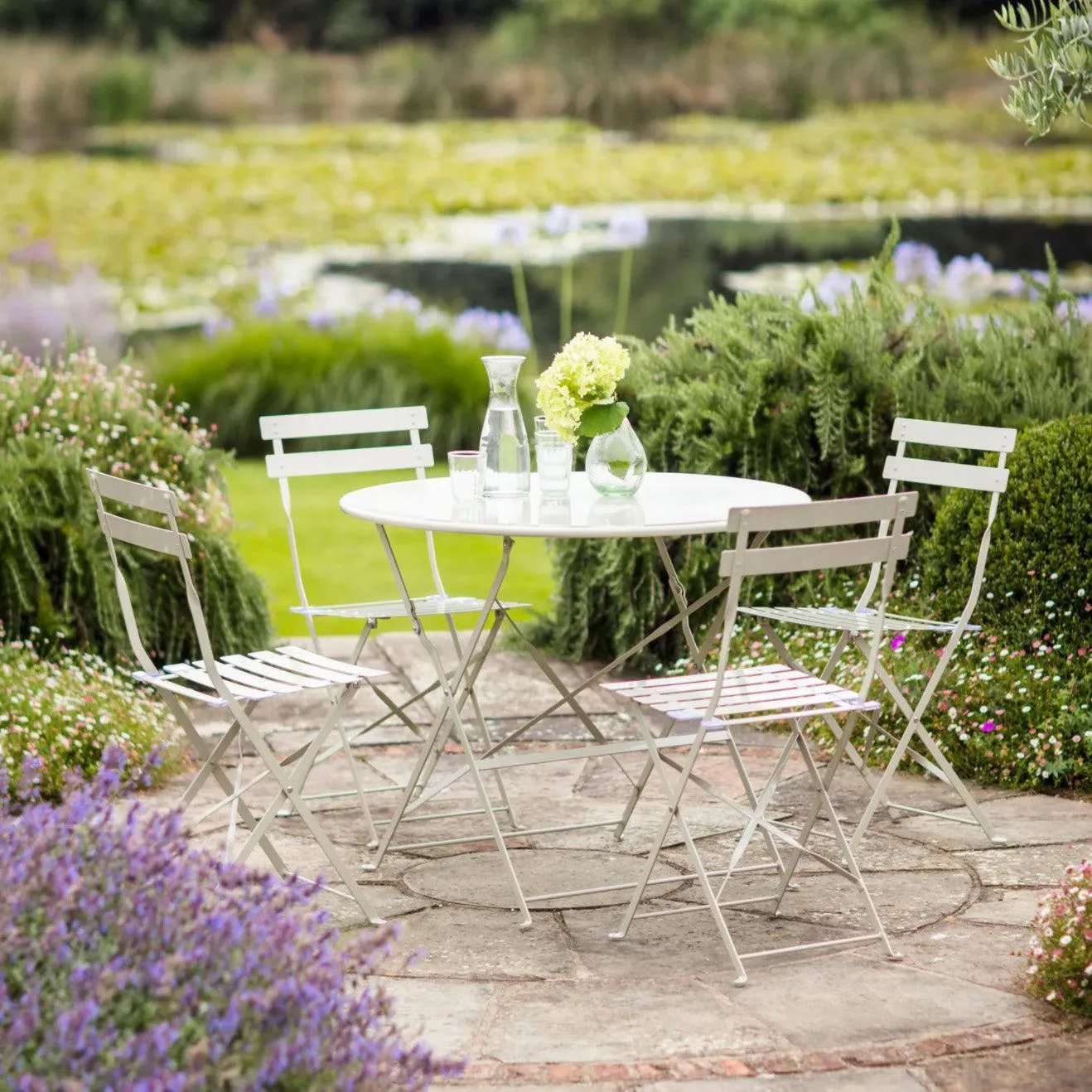 Steel Bistro Set - Clay Putty