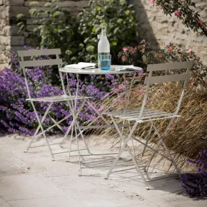 Steel Bistro Set - Clay Putty