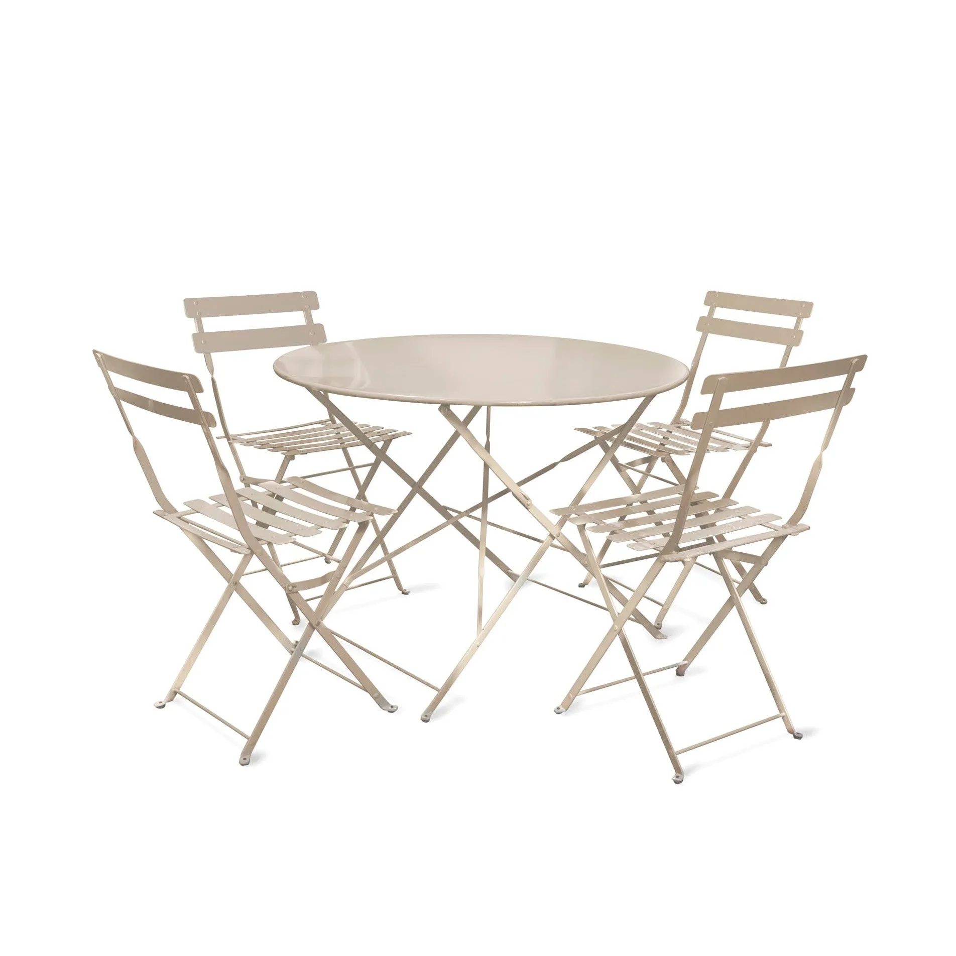 Steel Bistro Set - Clay Putty