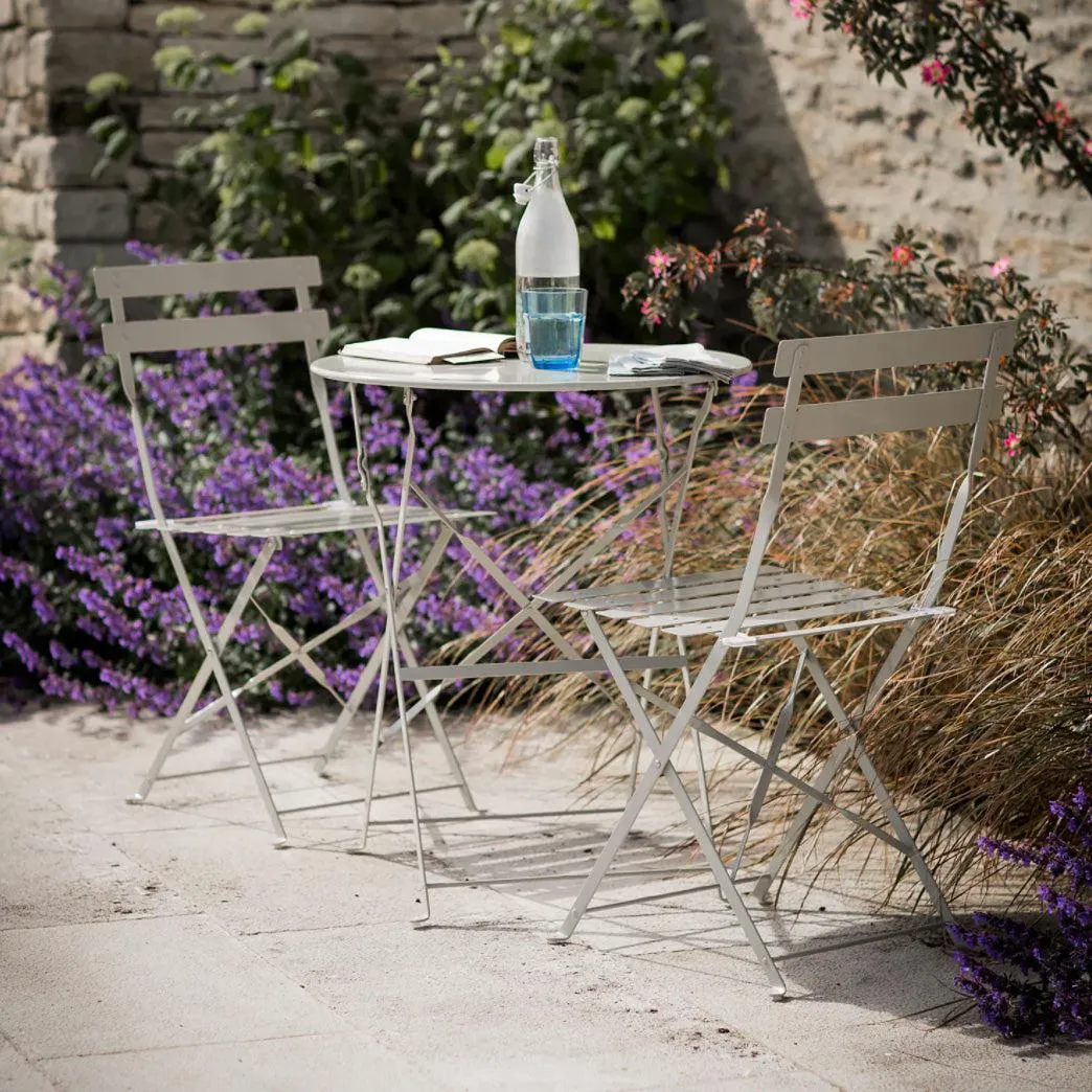 Steel Bistro Set - Clay Putty