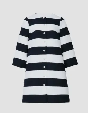 Striped Black and White Dress