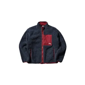 Stussy Sherpa Reversible Jacket Smoke