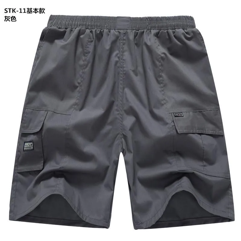 Summer Men Casual Pants Plus Size Beach Straight Bermuda Shorts