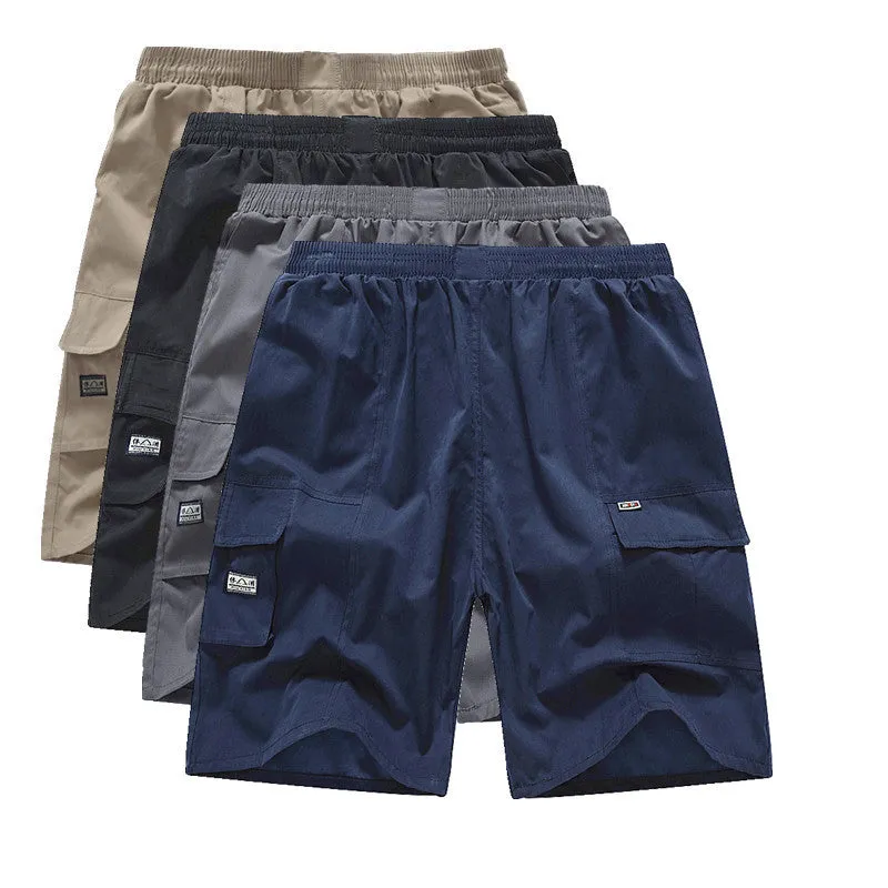 Summer Men Casual Pants Plus Size Beach Straight Bermuda Shorts