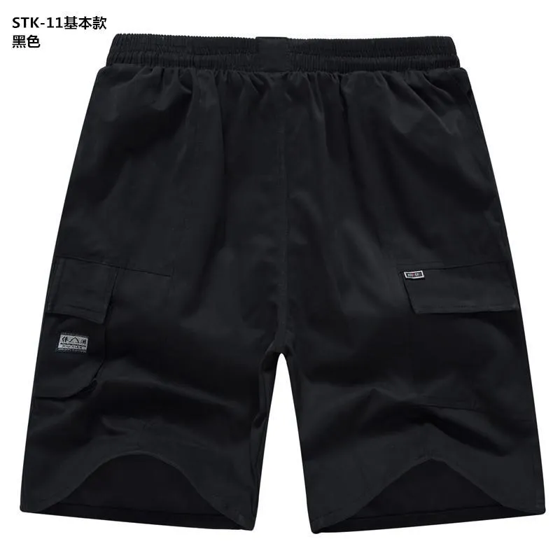 Summer Men Casual Pants Plus Size Beach Straight Bermuda Shorts