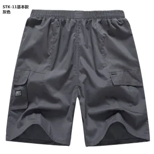 Summer Men Casual Pants Plus Size Beach Straight Bermuda Shorts