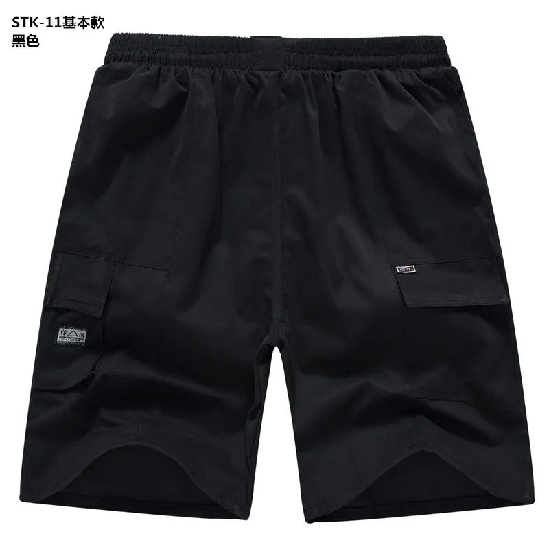 Summer Men Casual Pants Plus Size Beach Straight Bermuda Shorts