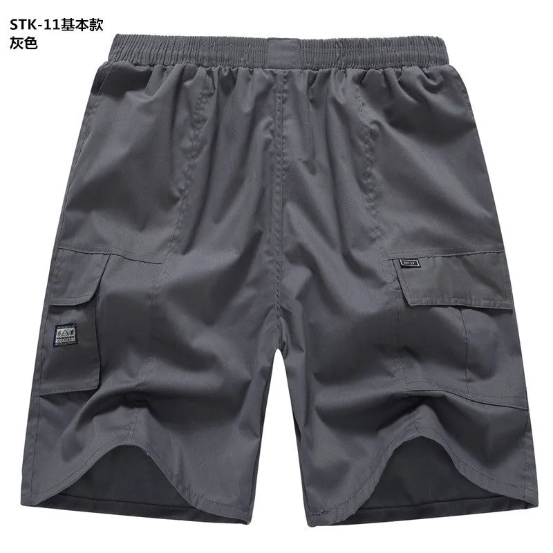 Summer Men Casual Pants Plus Size Beach Straight Bermuda Shorts