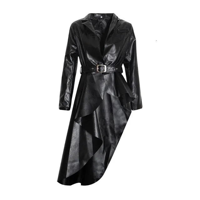 Tally Turn-down Collar Trench Coat
