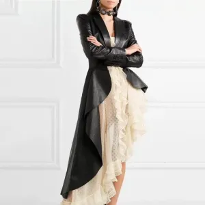 Tally Turn-down Collar Trench Coat