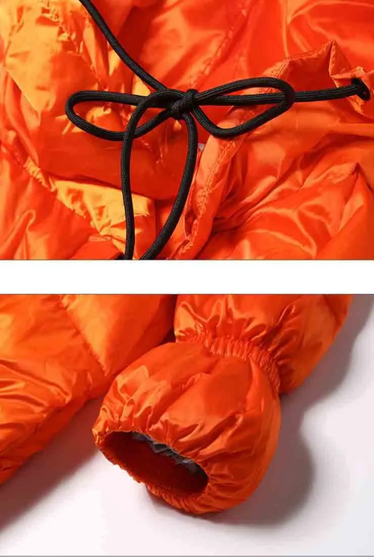 Thicken Mid-length Bright Loose Down Coat