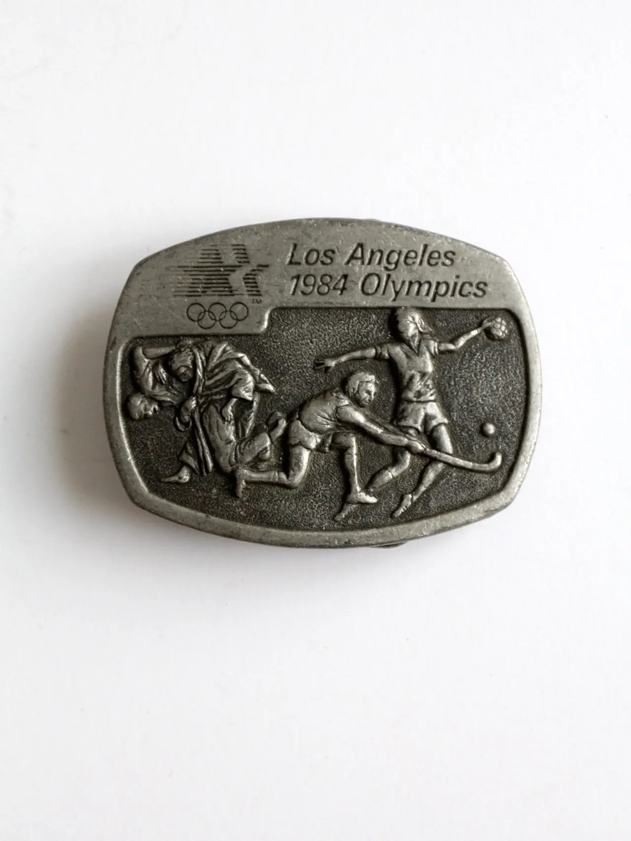 vintage 1984 Olympic Games belt buckle