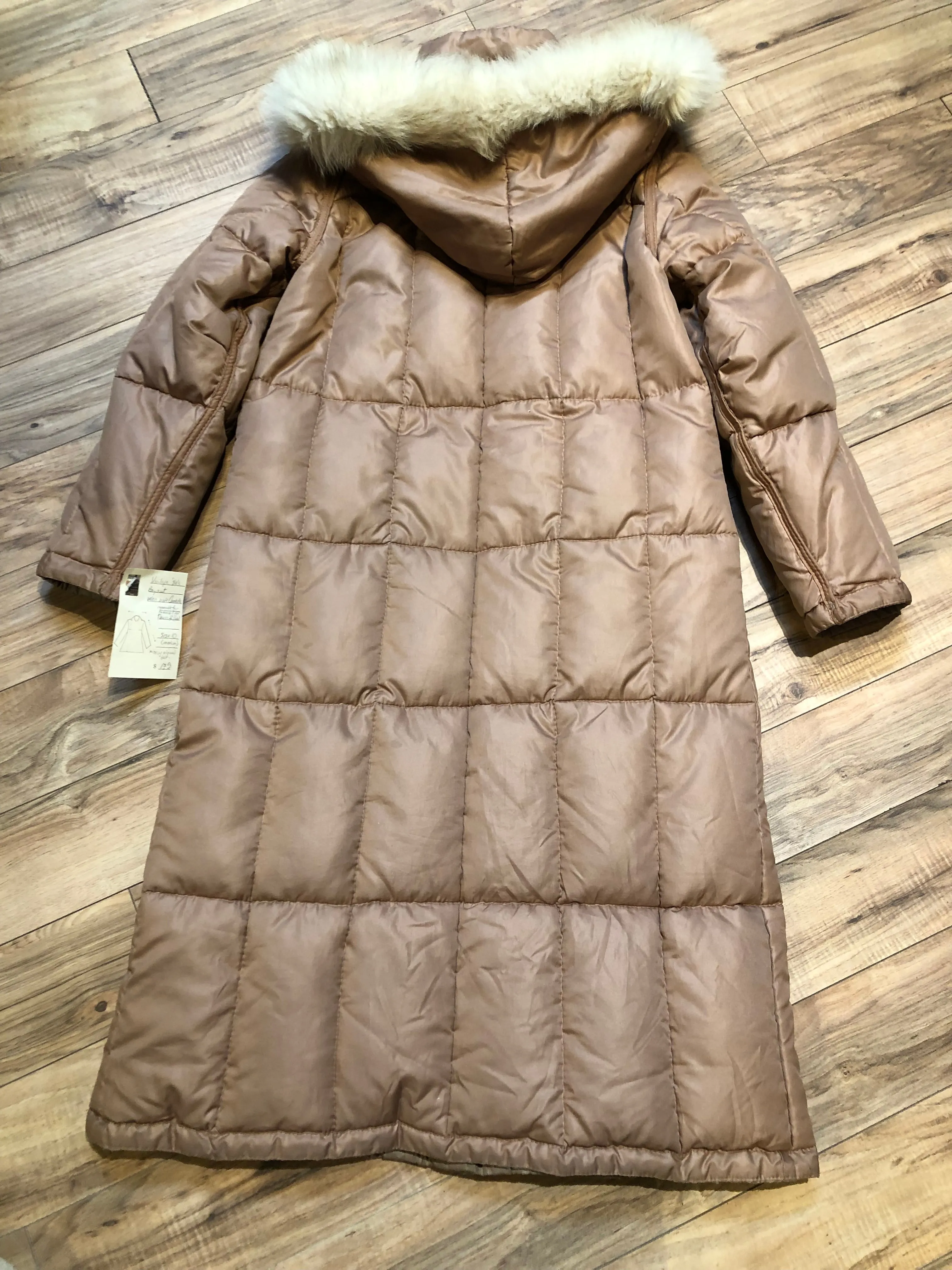 Vintage 80’s Baycrest Pink Down-Filled Coat, Made in Canada, Size 10