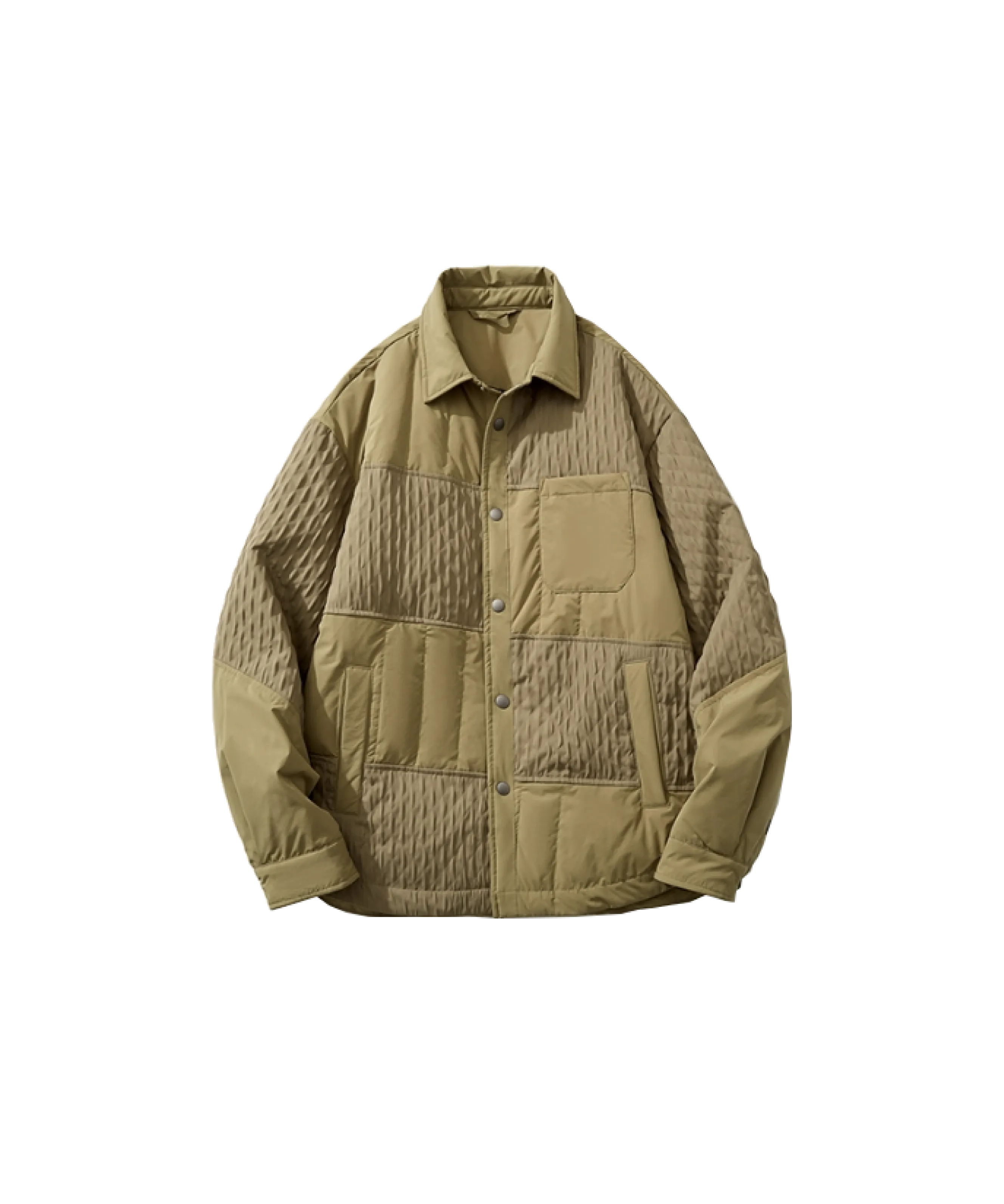 Vintage Block Patch Duck Down Coat