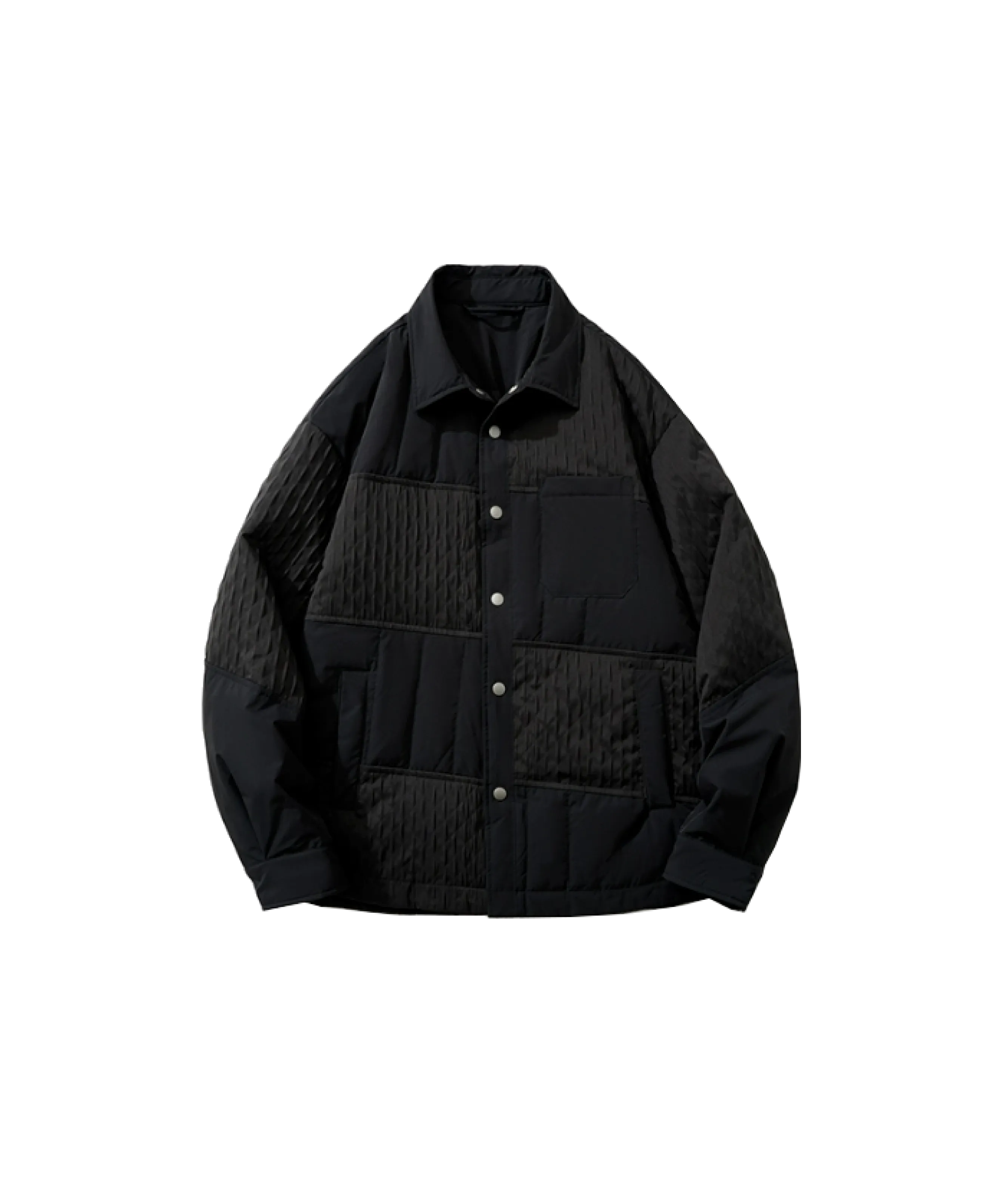 Vintage Block Patch Duck Down Coat