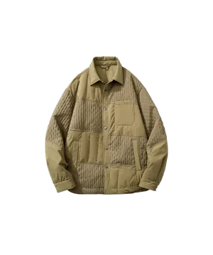 Vintage Block Patch Duck Down Coat