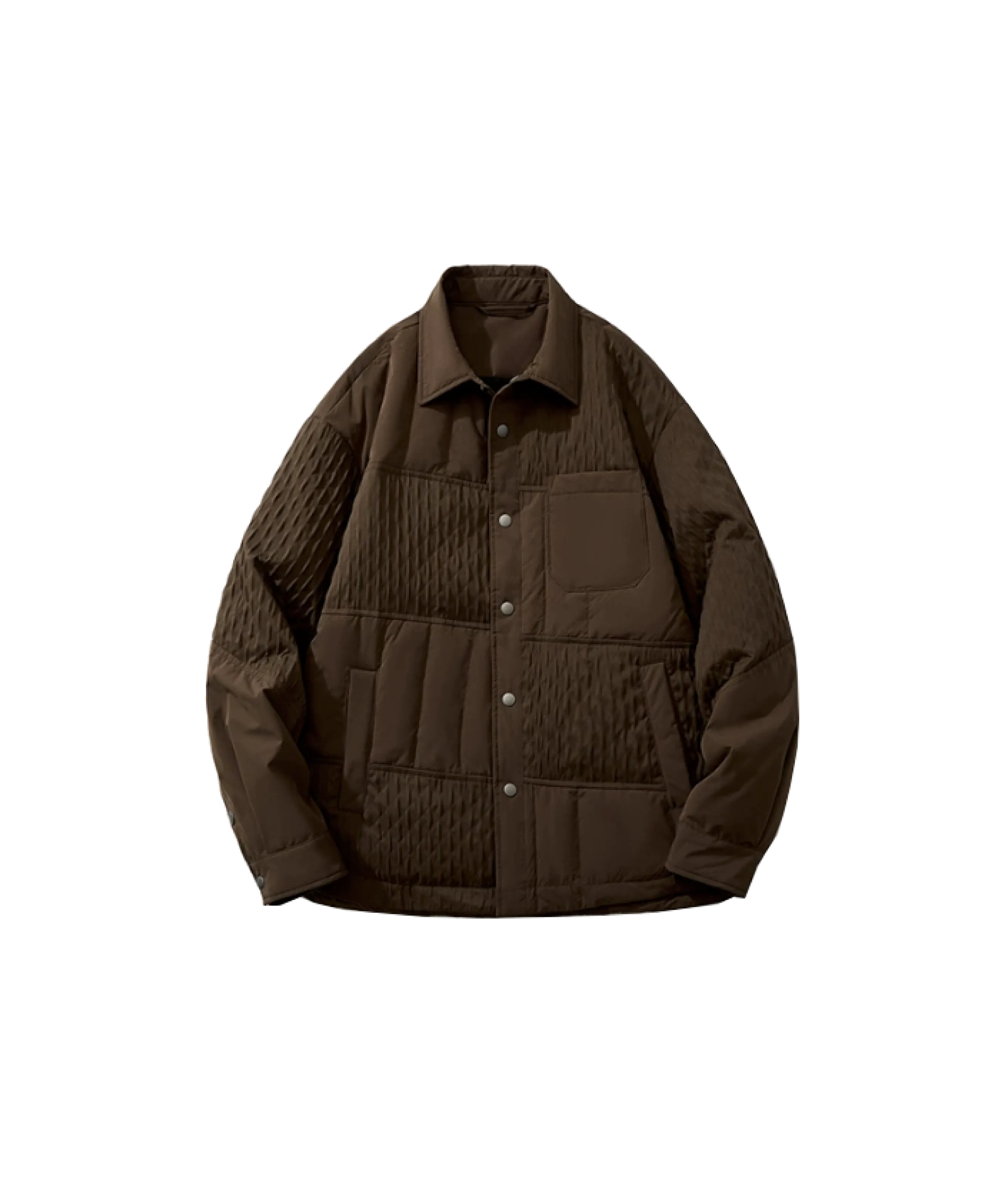 Vintage Block Patch Duck Down Coat