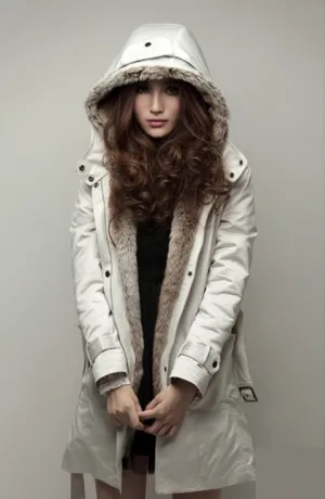 Warm Long Coat With Faux Fur Lining