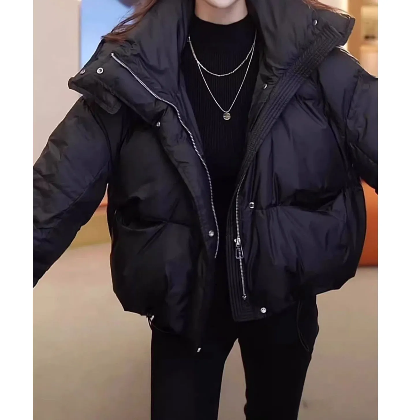 Winter Fashion Hooded Down Jacket