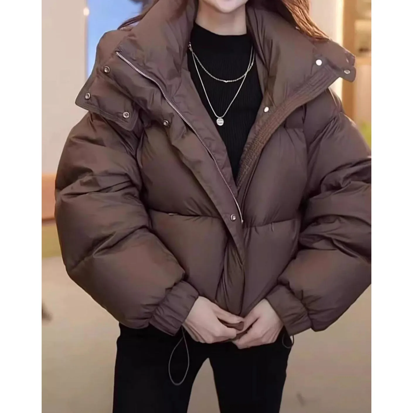Winter Fashion Hooded Down Jacket