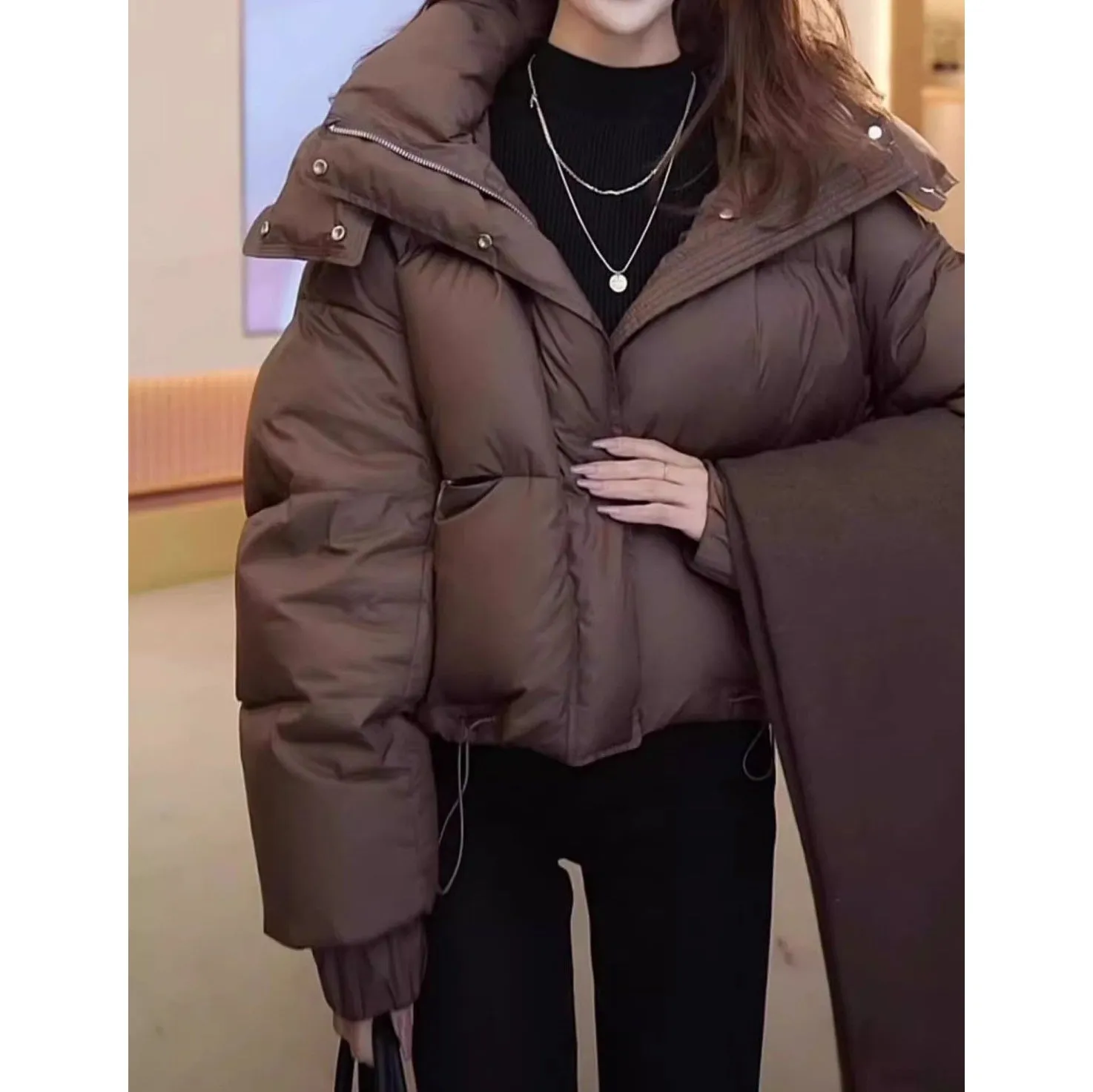 Winter Fashion Hooded Down Jacket