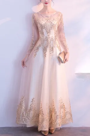 Women Sequin Decorated Elegant Wedding Dress - C4411KMD