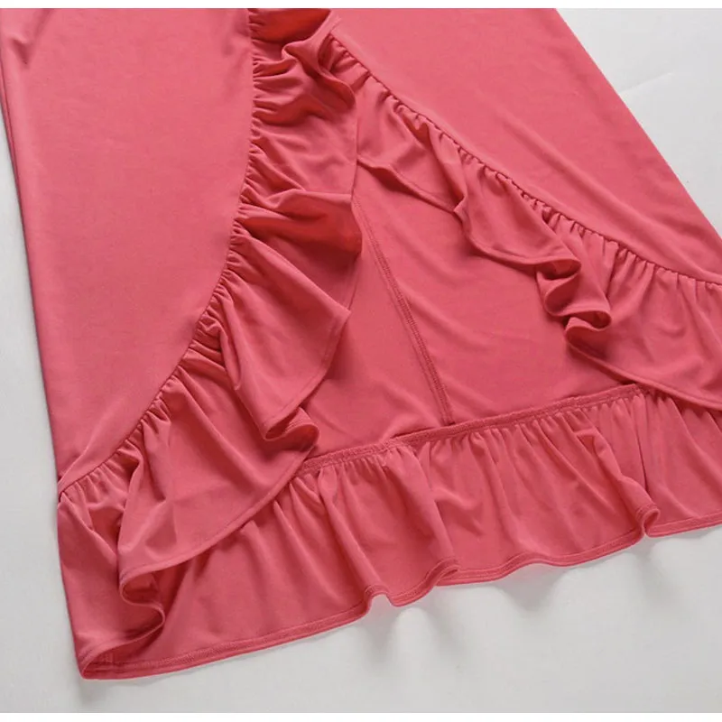 Women's Summer Off-Shoulder Ruffled Long High-Waist Dress