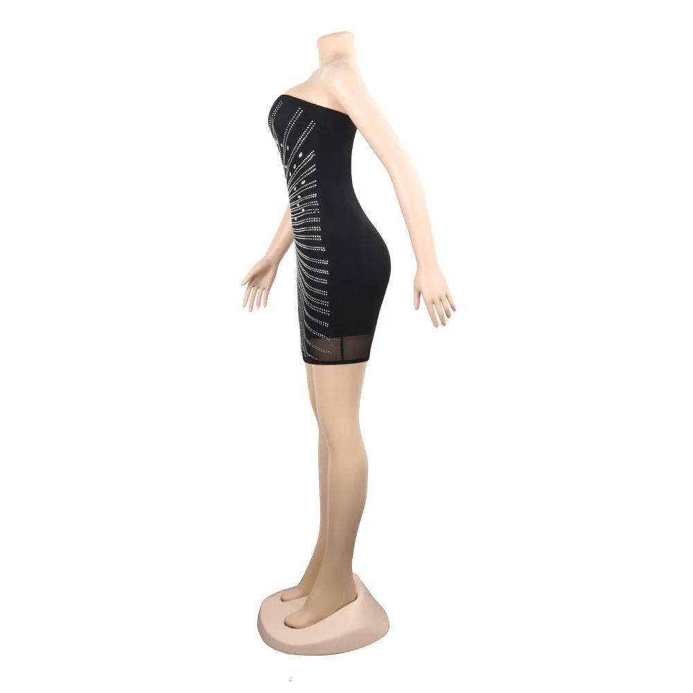 Women's Summer Sequin Sleeveless Sheath Short Dress