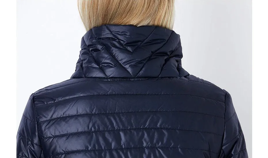 Women's Winter Warm Thin Cotton-Padded Long Coat
