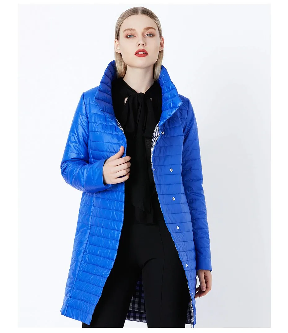 Women's Winter Warm Thin Cotton-Padded Long Coat
