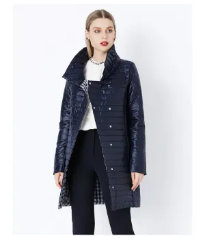 Women's Winter Warm Thin Cotton-Padded Long Coat
