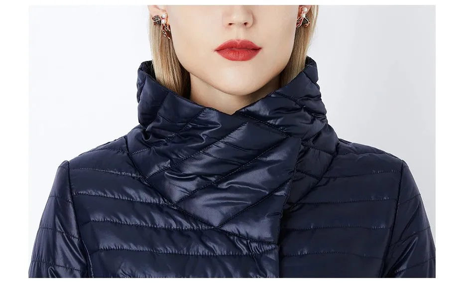 Women's Winter Warm Thin Cotton-Padded Long Coat