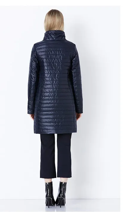 Women's Winter Warm Thin Cotton-Padded Long Coat