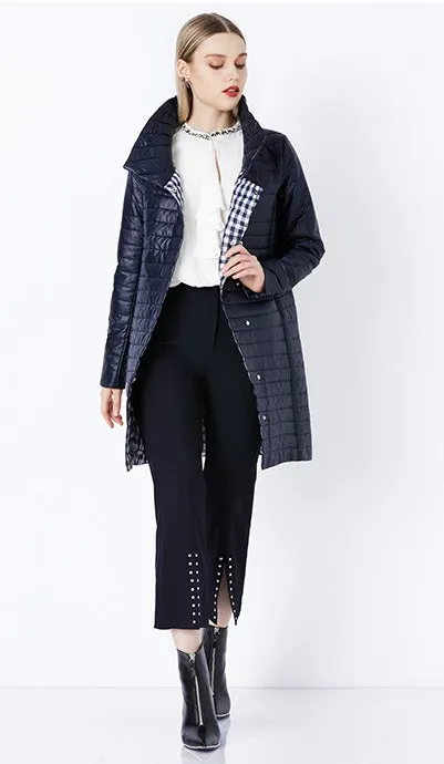 Women's Winter Warm Thin Cotton-Padded Long Coat