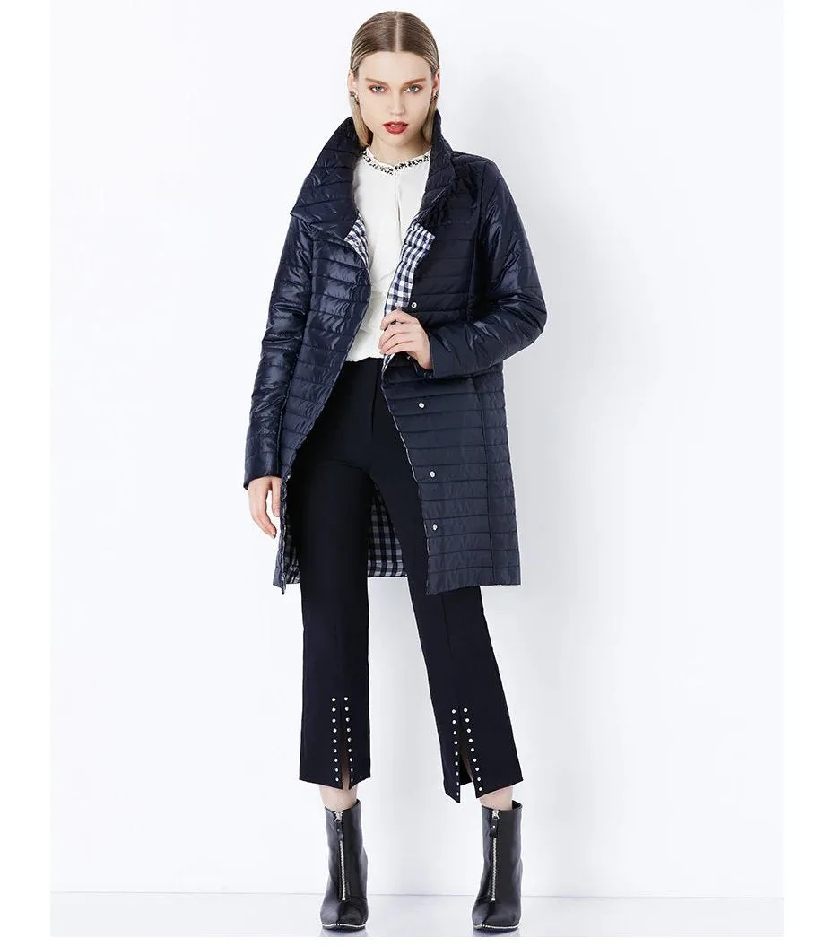 Women's Winter Warm Thin Cotton-Padded Long Coat