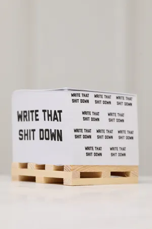 Write That Down Notepad