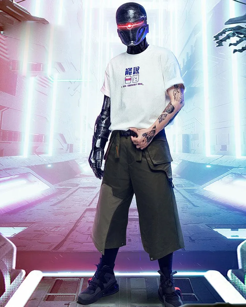 XIPHEVIL Cyberpunk Outfits City Judge Unisex Ninja Pants