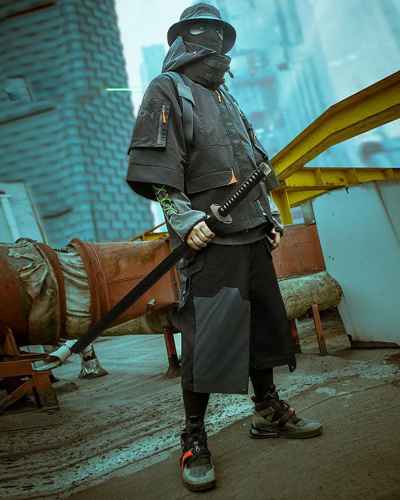 XIPHEVIL Cyberpunk Outfits City Judge Unisex Ninja Pants