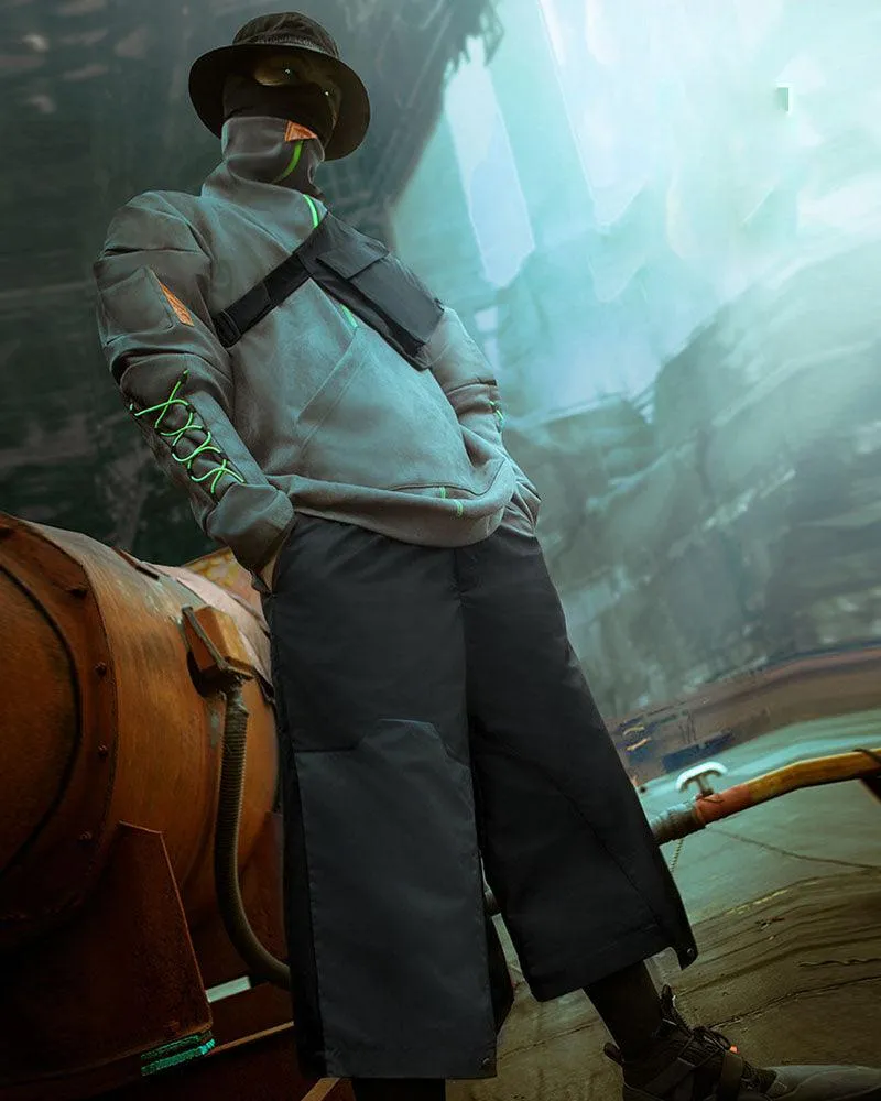 XIPHEVIL Cyberpunk Outfits City Judge Unisex Ninja Pants