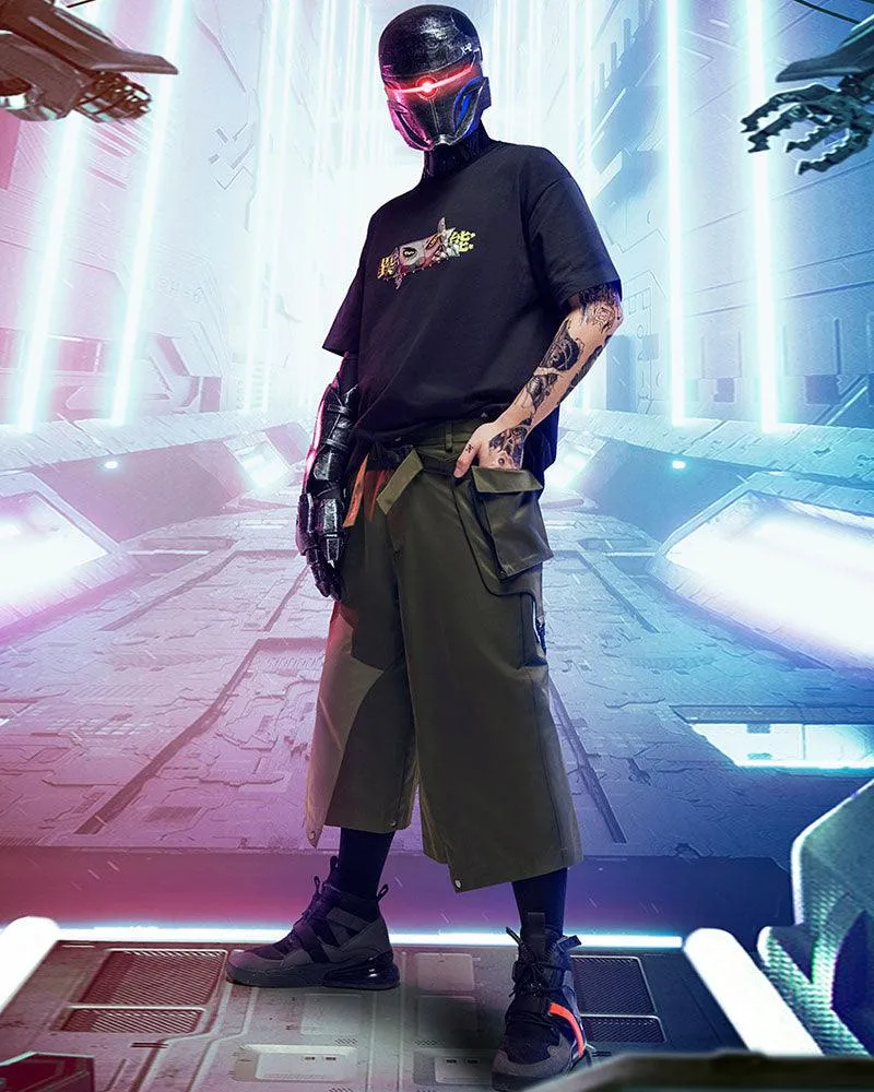 XIPHEVIL Cyberpunk Outfits City Judge Unisex Ninja Pants