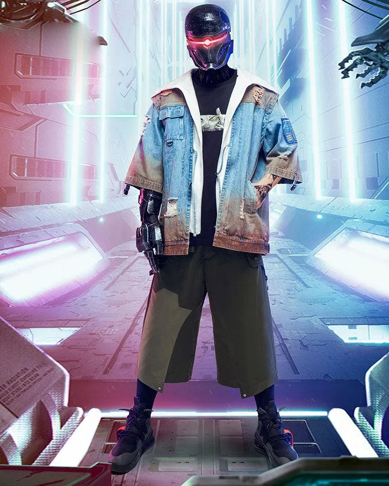 XIPHEVIL Cyberpunk Outfits City Judge Unisex Ninja Pants