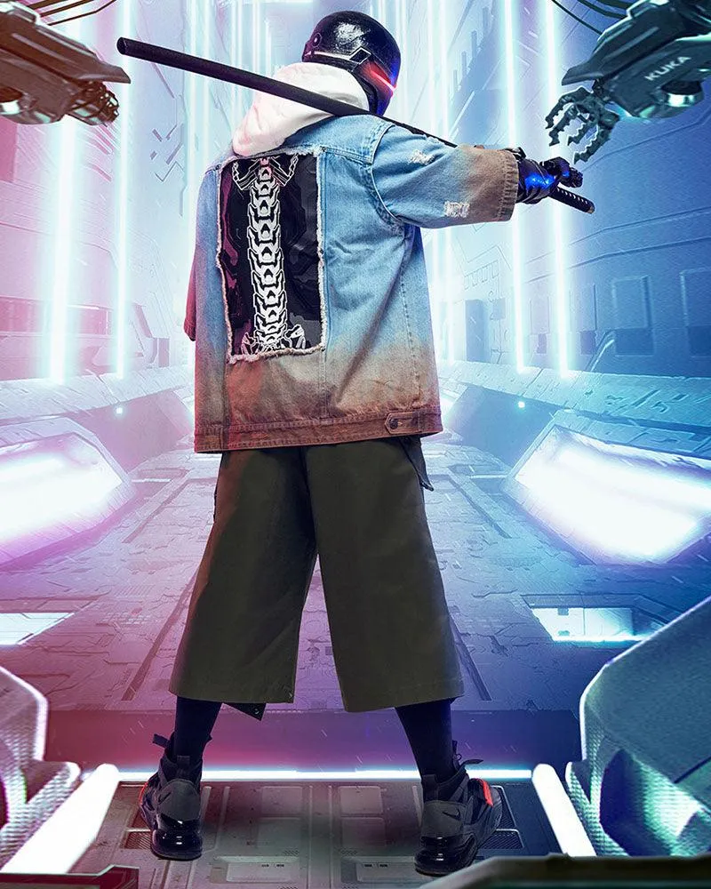 XIPHEVIL Cyberpunk Outfits City Judge Unisex Ninja Pants